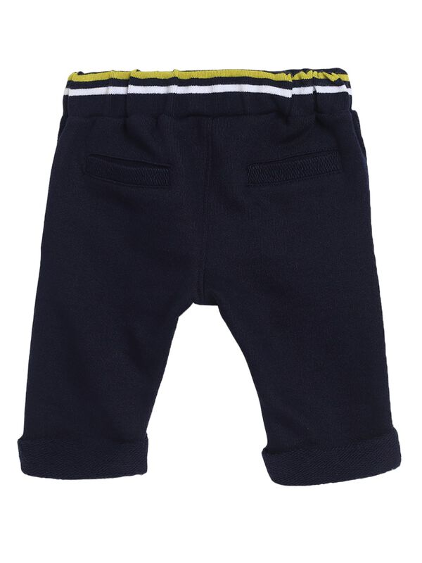 Boys Medium Blue Long Woven Trouser image number 1